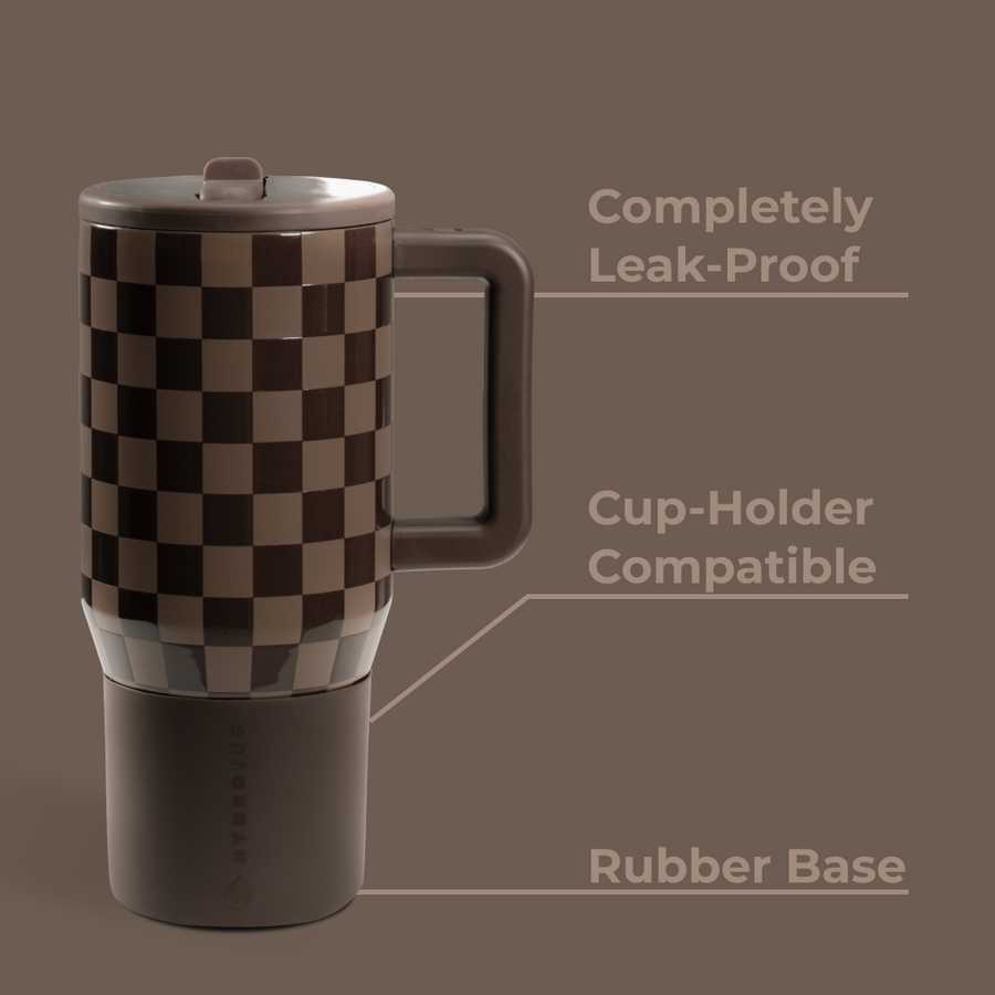 HydroJug Traveler 20oz – Autumn Checkers Insulated Tumbler