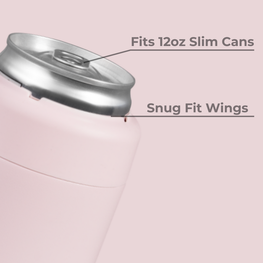 HydroJug Slim Can Cooler 12oz – Pink Sand