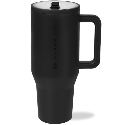 HydroJug Traveler 40oz – Black Insulated Tumbler