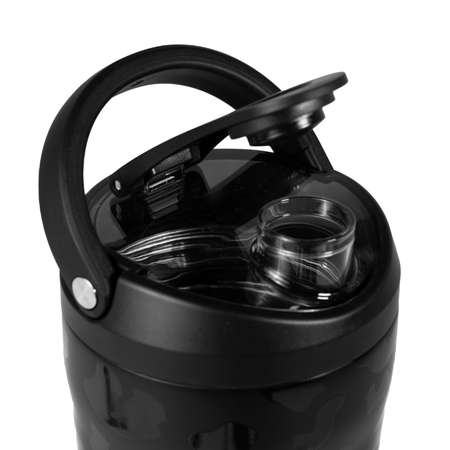 HydroJug Insulated Shaker Bottle 24oz – Black Leopard