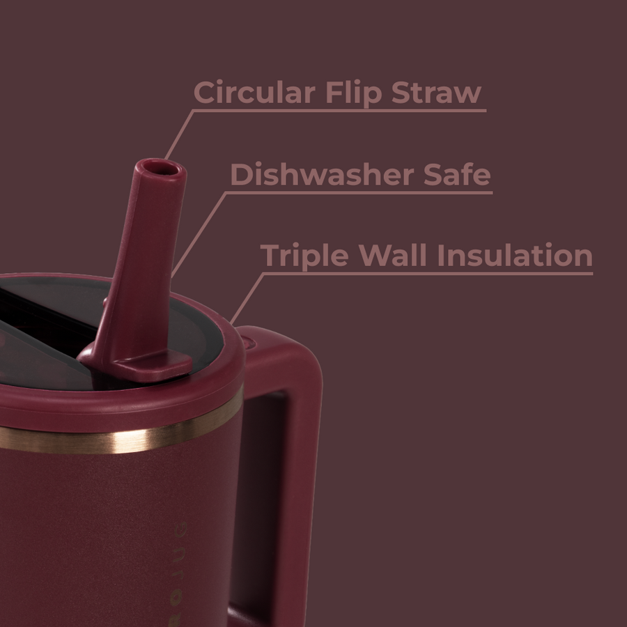 HydroJug Traveler 20oz – Merlot Insulated Tumbler