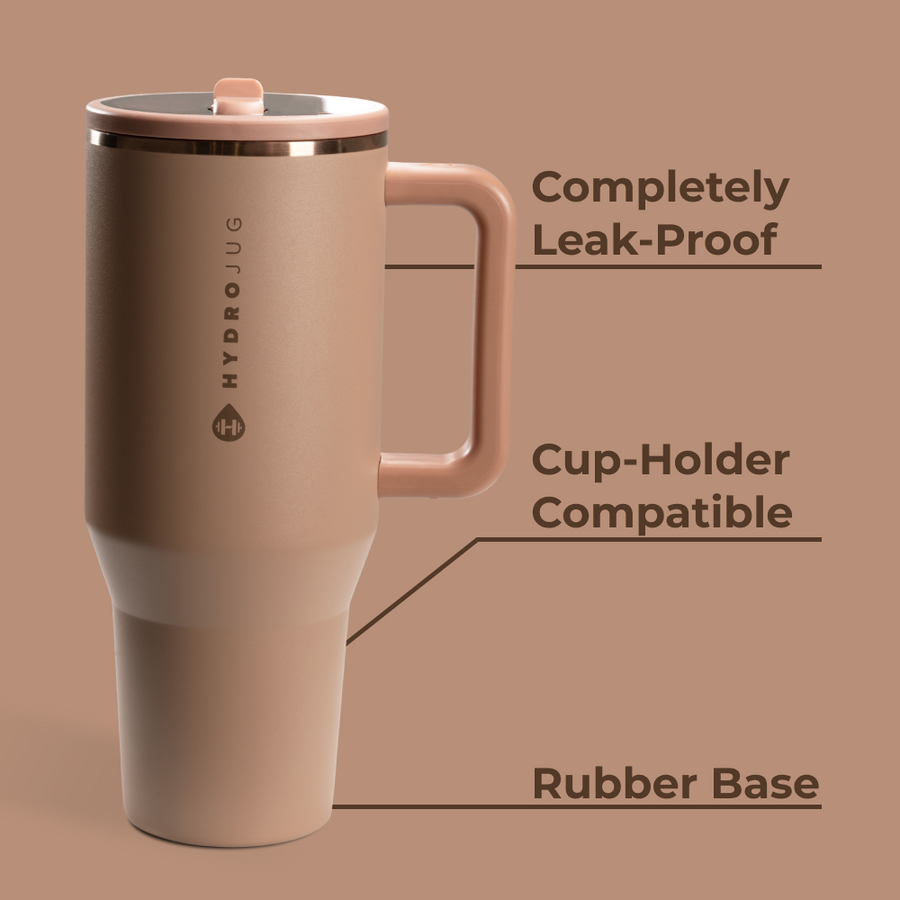 HydroJug Traveler 32oz – Caramel Insulated Tumbler