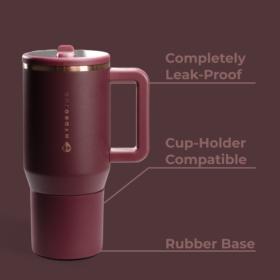 HydroJug Traveler 20oz – Merlot Insulated Tumbler