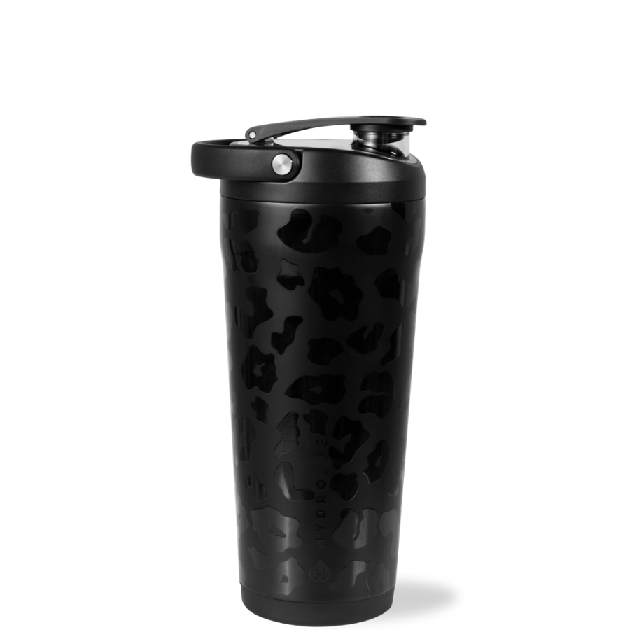 HydroJug Insulated Shaker Bottle 24oz – Black Leopard