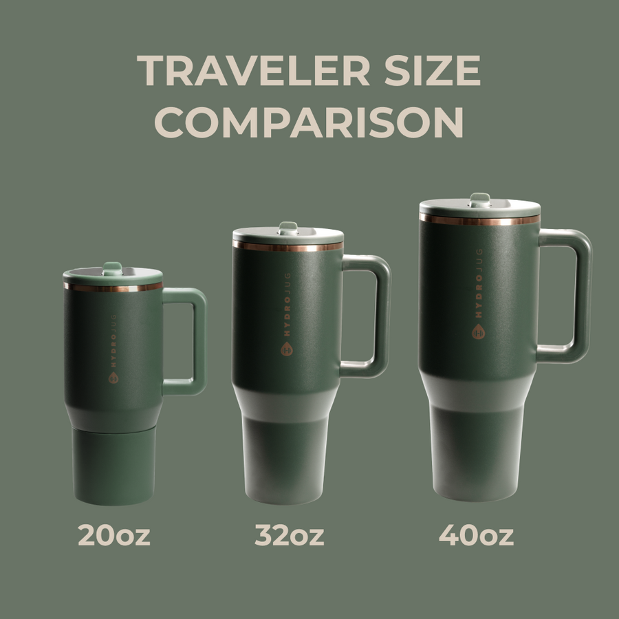 HydroJug Traveler 40oz – Pine Insulated Tumbler
