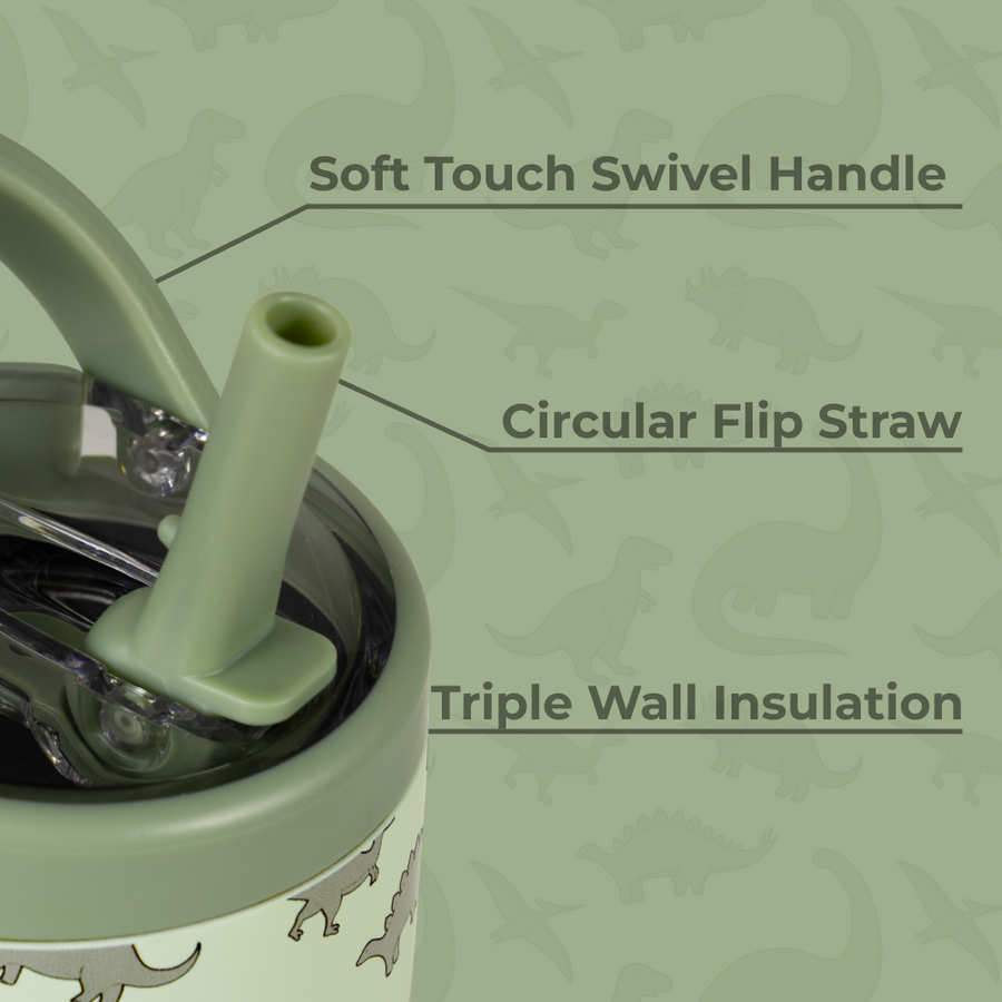 HydroJug Sport 14oz – Dinosaur Kids Water Bottle