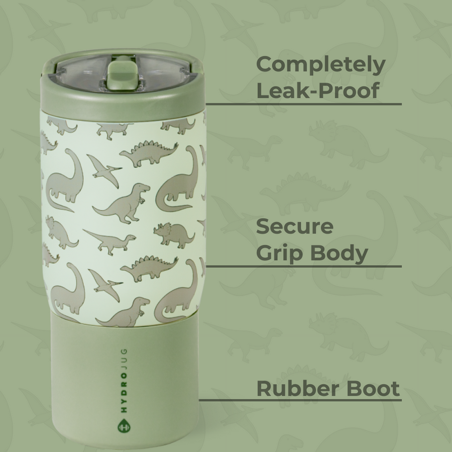 HydroJug Sport 14oz – Dinosaur Kids Water Bottle