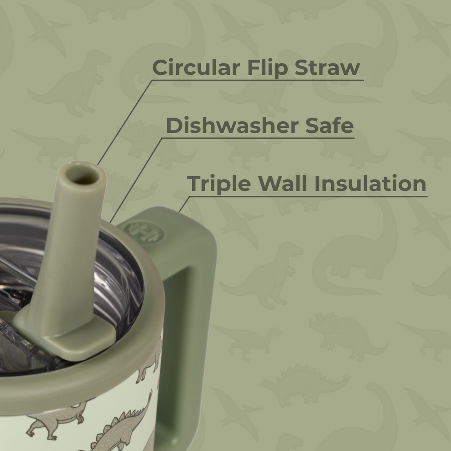 HydroJug Traveler 20oz – Dinosaur Kids Insulated Tumbler