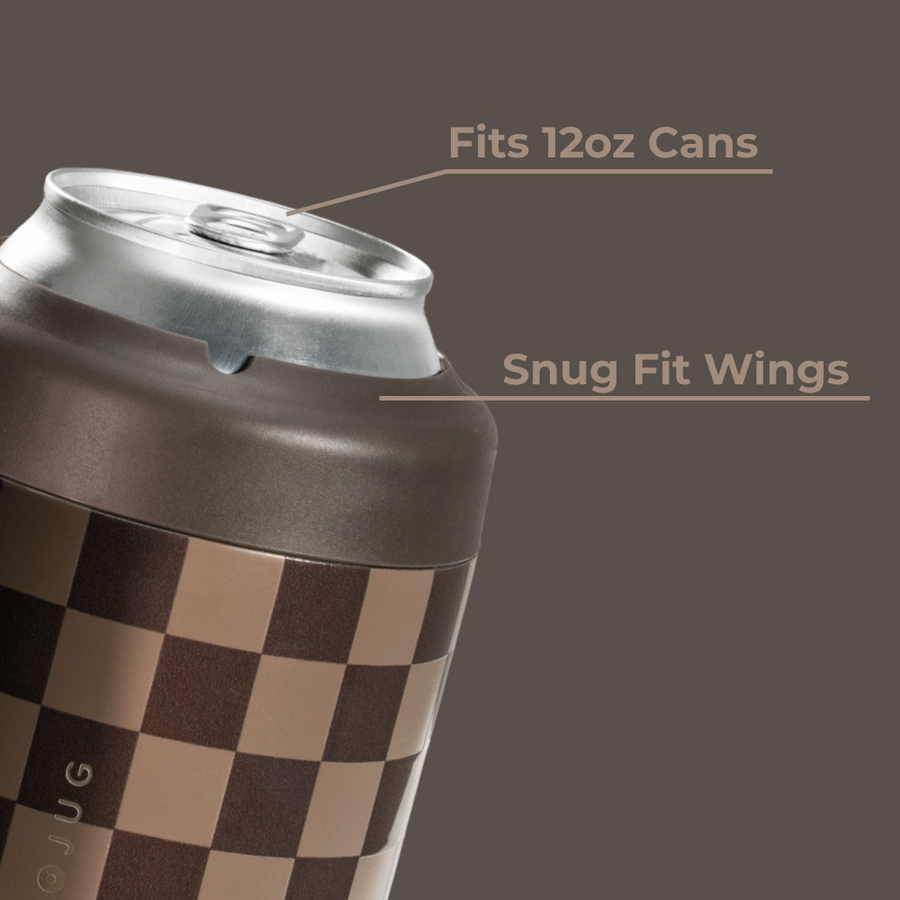 HydroJug Standard Can Cooler – Autumn Checkers